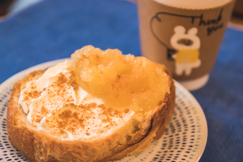 coffee ritmos(コーヒー リトモス) 自家製りんごジャムとクリームチーズのタルティーヌ